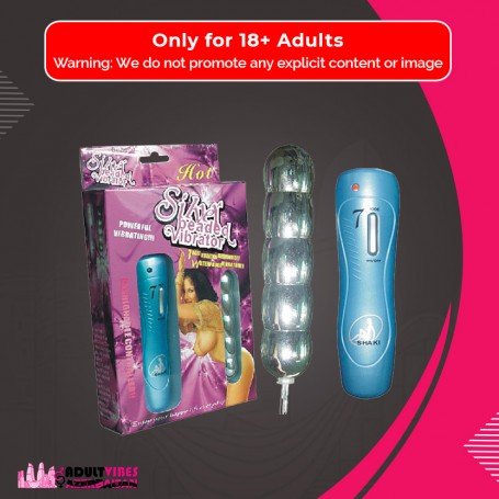 Silver Beaded Anal Vibrator-BIG AD-011