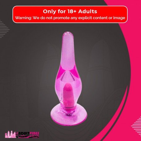Crystal Anal Vibrating Butt Plug With Suction Cup AD-025