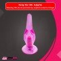 Crystal Anal Vibrating Butt Plug With Suction Cup AD-025