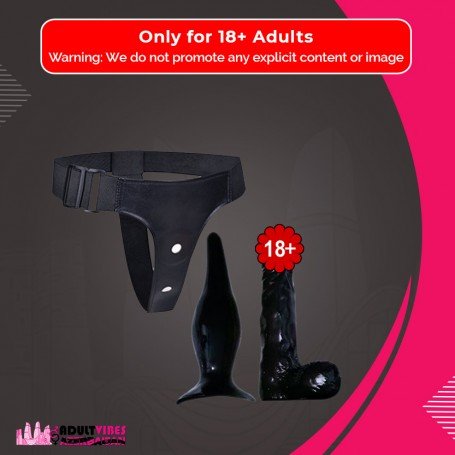 Strap-on Dildo With Anal Butt Plug SO-023