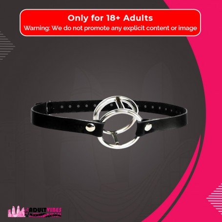 Double Metal Ring Gag for Him & Her BDSM-003