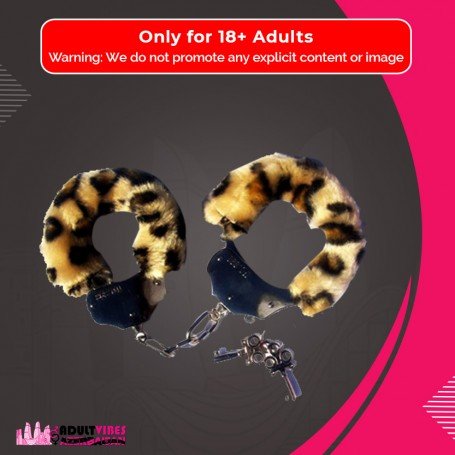 Fetish Fantasy Furry Cuffs in Leopard BDSM-005