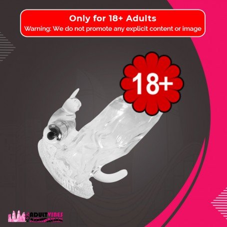 Triple Pleasure Vibrating Rabbit Penis Sleeve PES-028