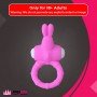 Rabbit Vibrating Penis Ring Blue Lolly CR-018