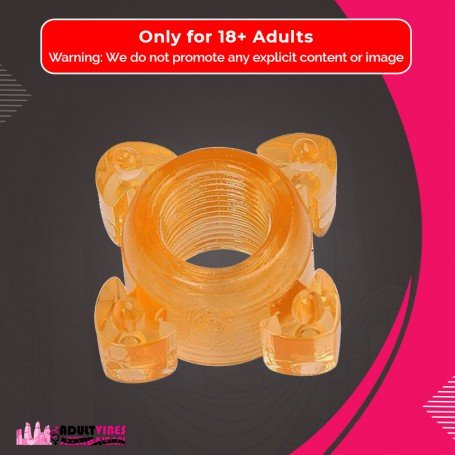 Transparent 4 Tube FingerCock Ring CR-010