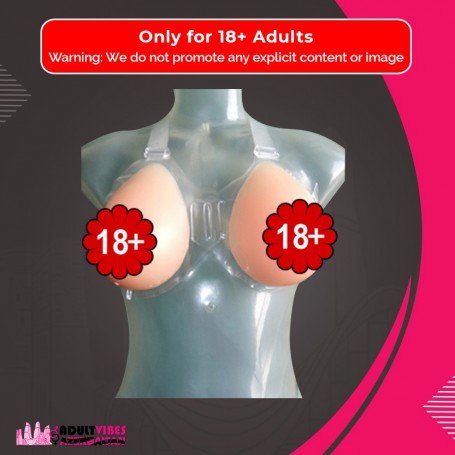 Silicone Breast 550 gms/pair with Transperant Bra SBP-001