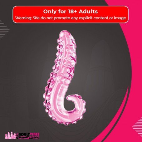 Kiss of Tongue Crystal Glass Dildo Anal Toy GD-002