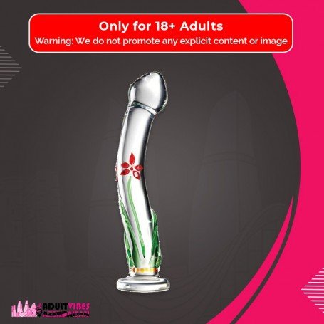 Flower Crystal Glass Dildo Sex Toy GD-004