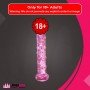 Dotted Purple Glass Dildo GD-006
