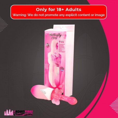 Butterfly Clitoris 6 Function Rotation Rabbit Vibrator RV-017