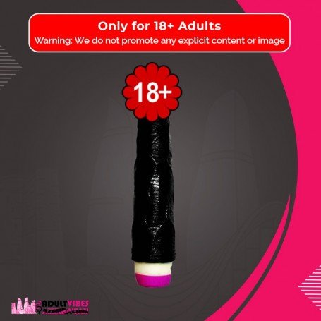 Super Natural Black Silicone Realistic Vibrator RSV-011