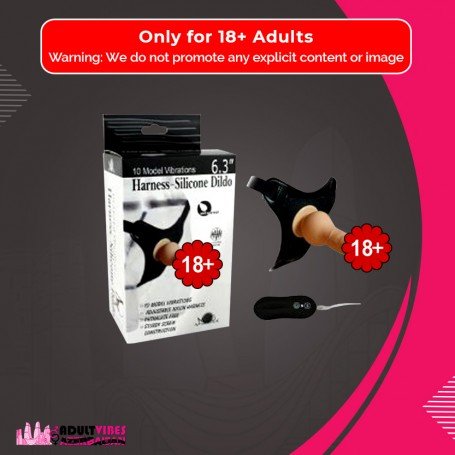 10 Vibrating Modes Strap on Harness Silicone Dildo SO-013